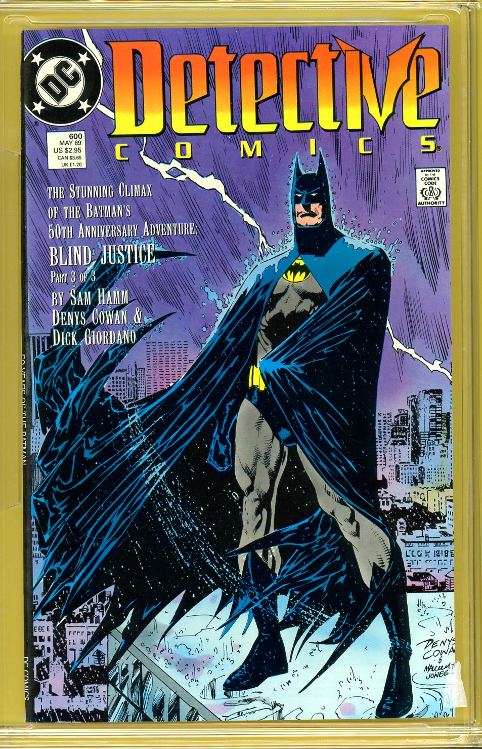 Detective Comics #600 CGC 9.8 w