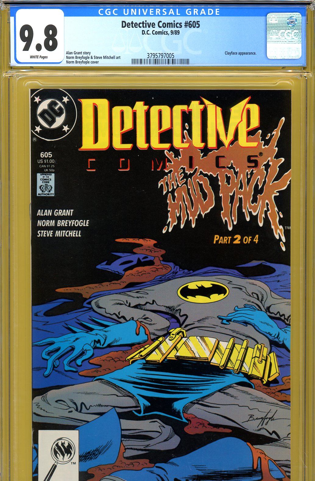 Detective Comics #605 CGC 9.8 w