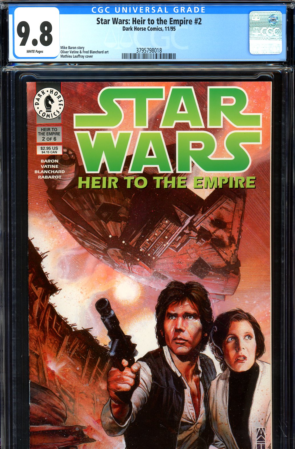 Star Wars: Heir to the Empire #2 CGC 9.8 w