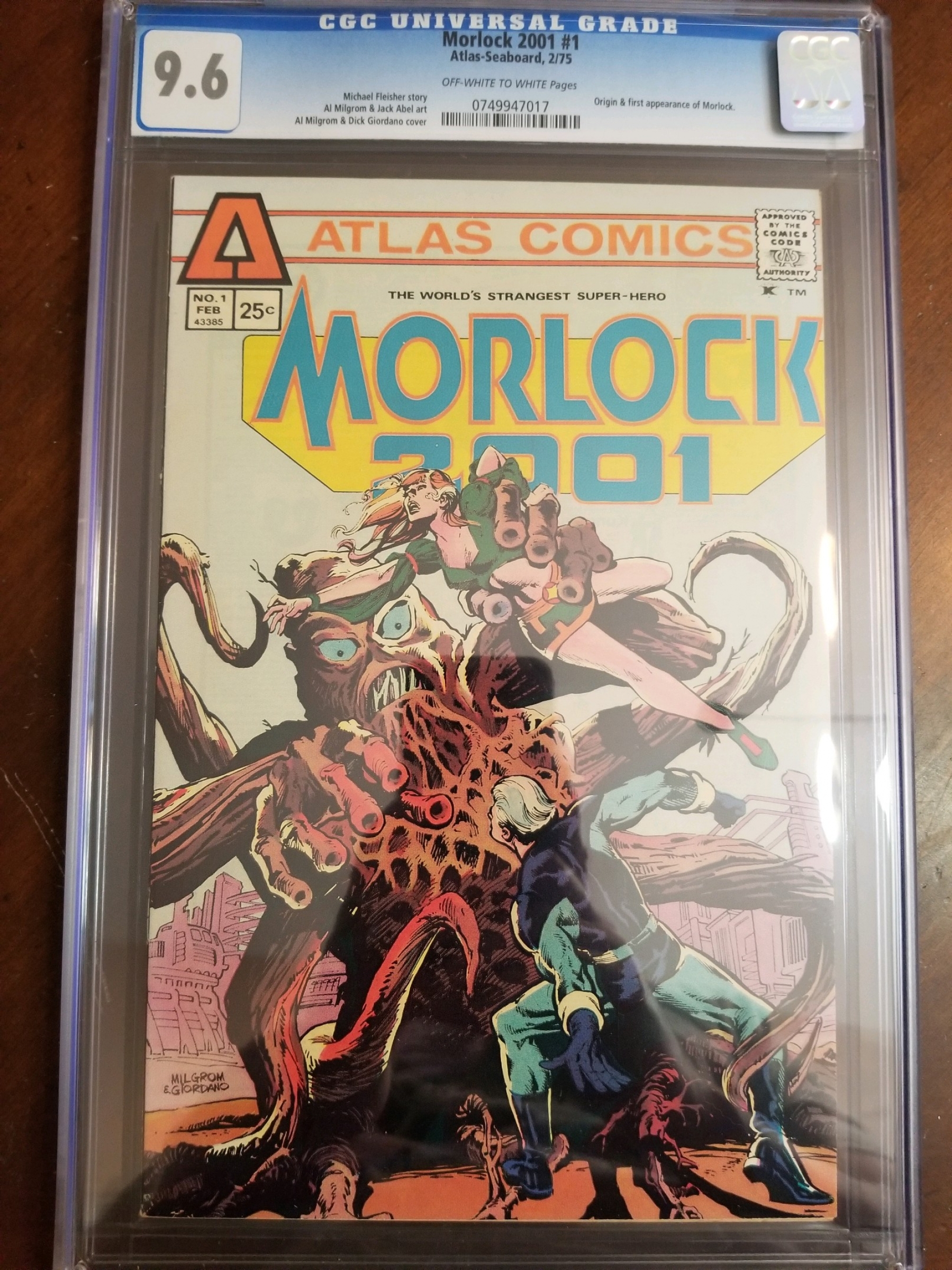 Morlock 2001 #1 CGC 9.6 ow/w