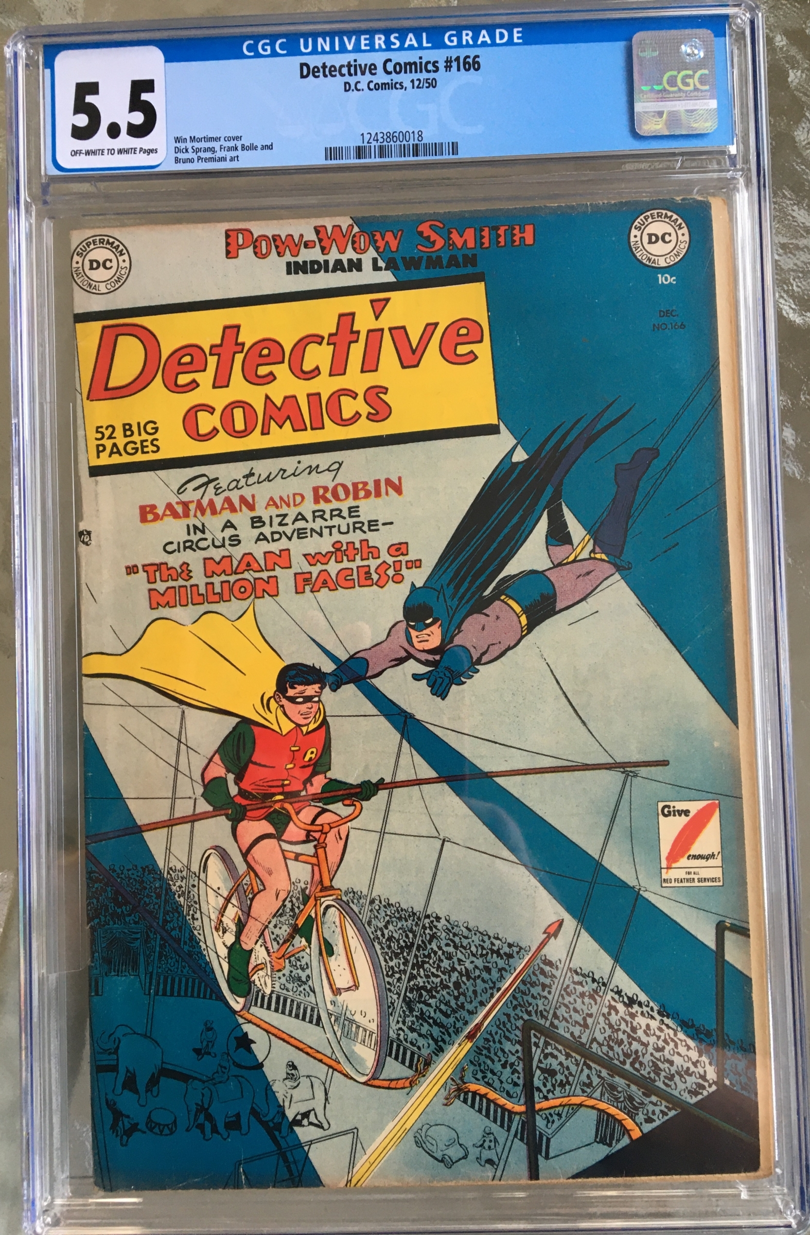 Detective Comics #166 CGC 5.5 ow/w