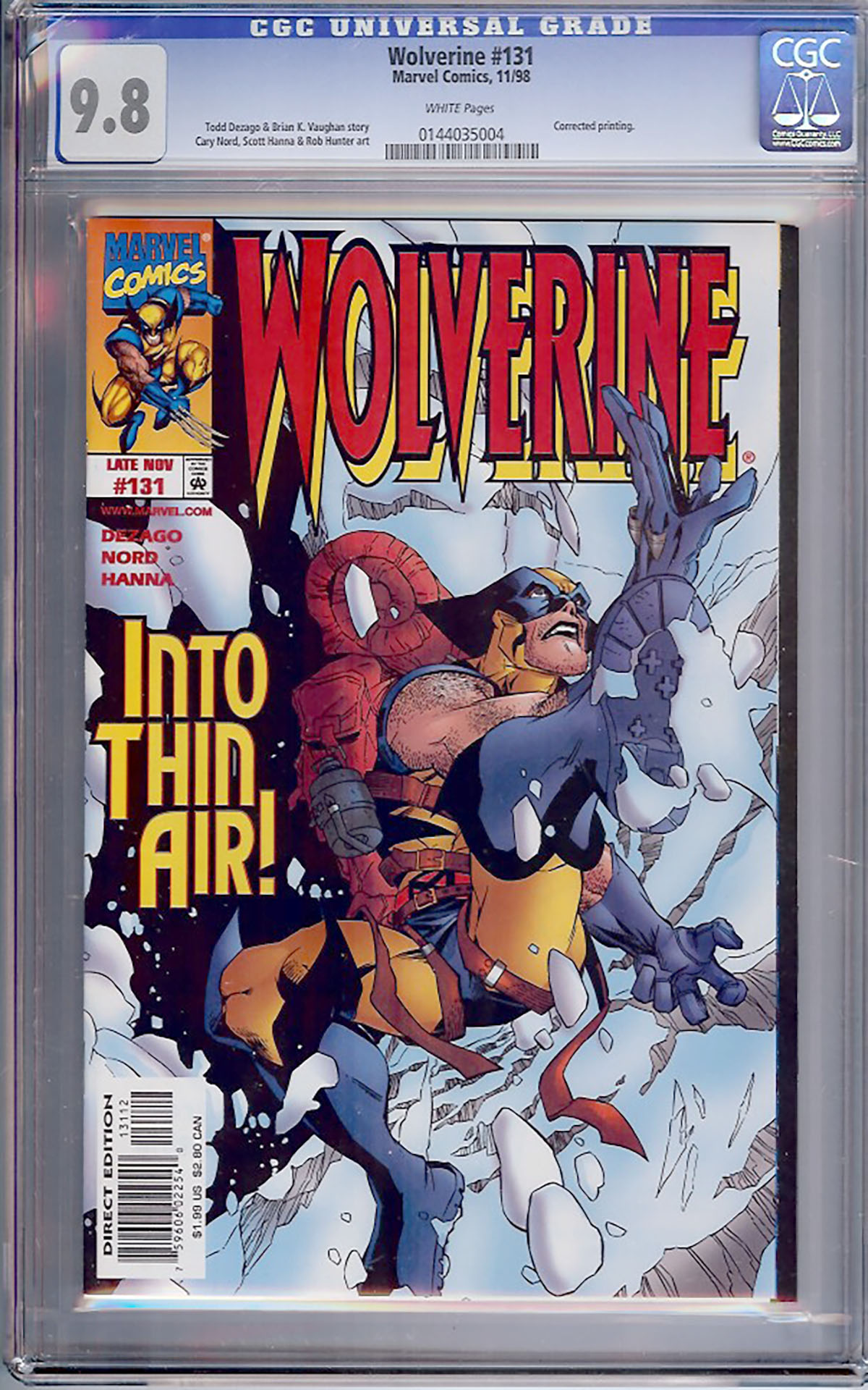 Wolverine #131 CGC 9.8 w