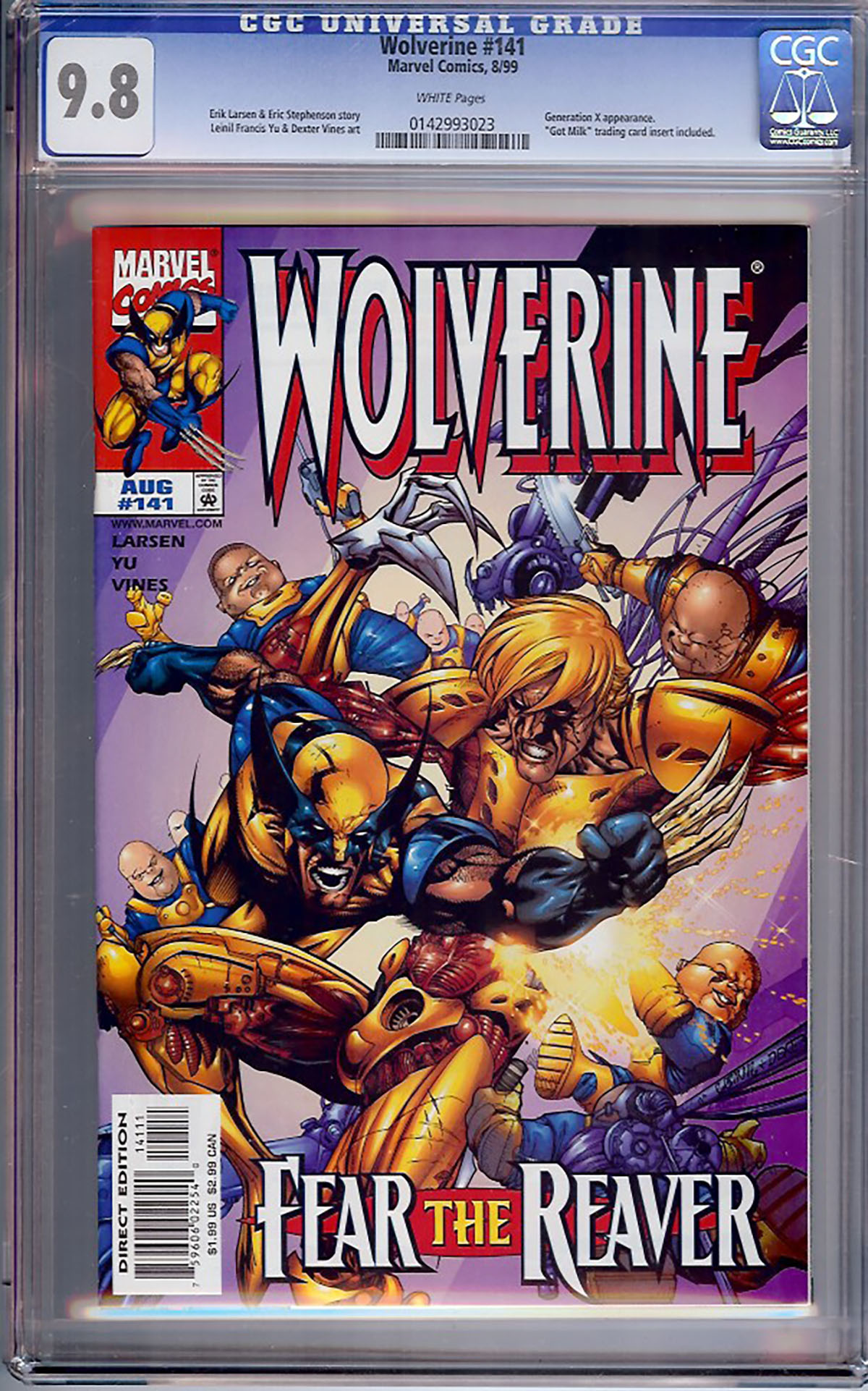 Wolverine #141 CGC 9.8 w
