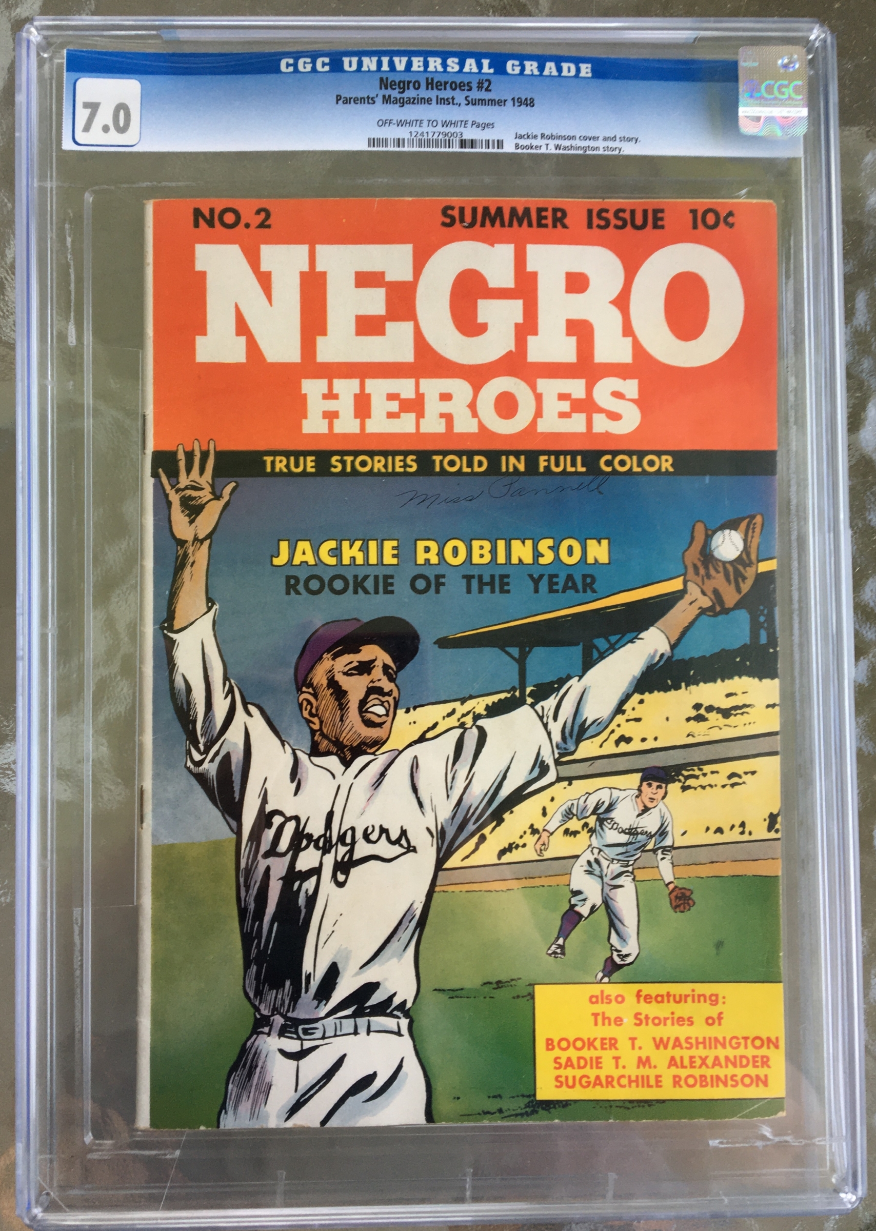 Negro Heroes #2 CGC 7.0 ow/w