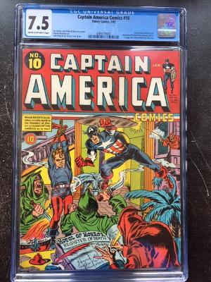 Captain America Comics #10 CGC 7.5 cr/ow