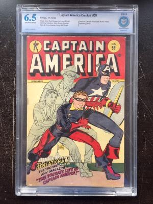 Captain America Comics #59 CBCS 6.5 ow/w
