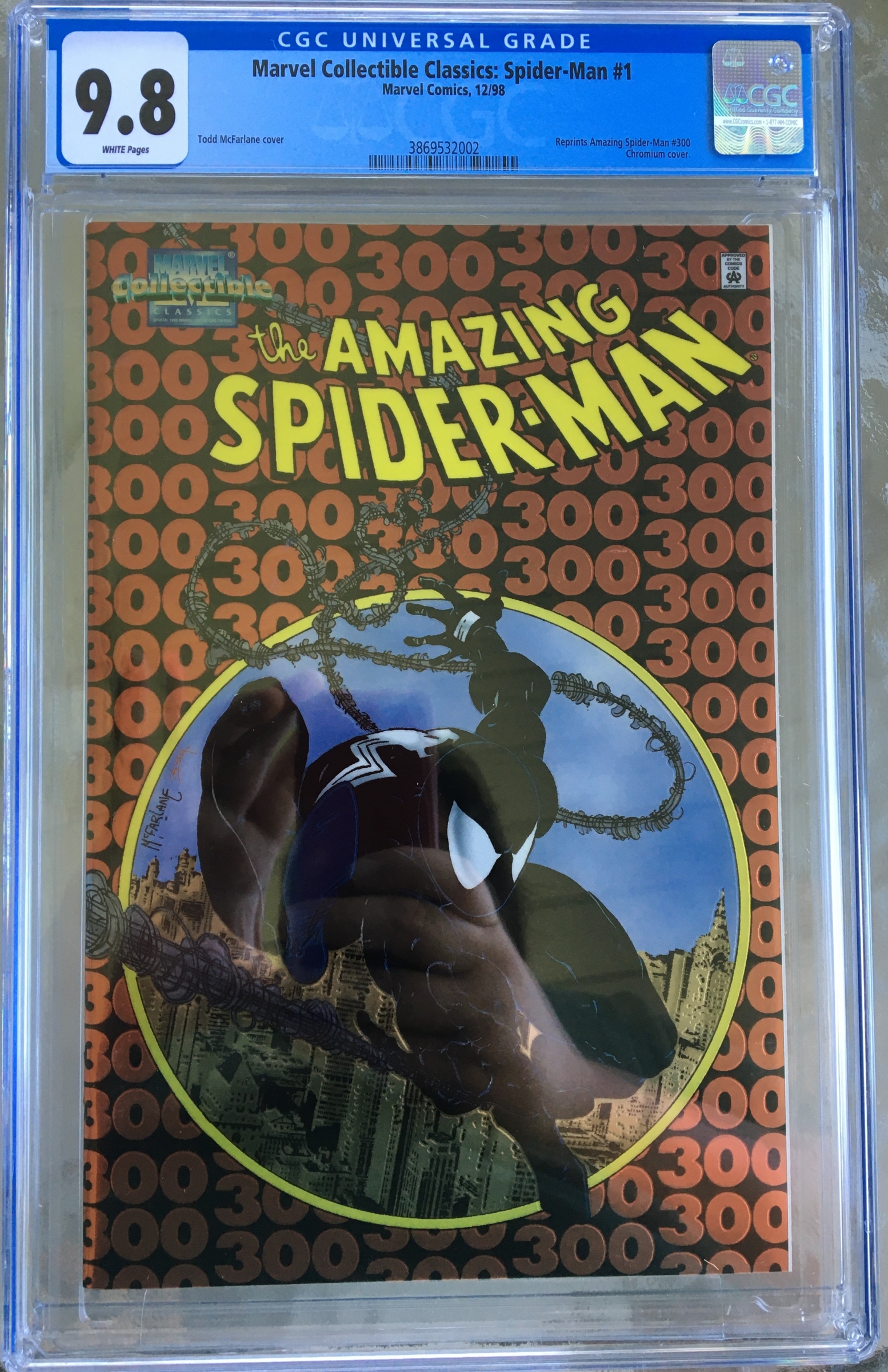 Marvel Collectible Classics: Spider-Man #1 CGC 9.8 w