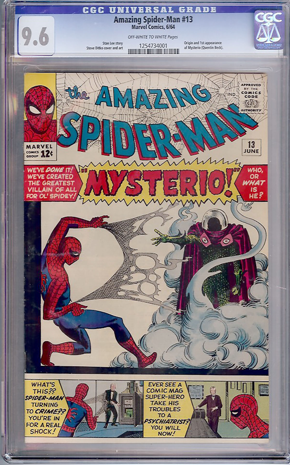 Amazing Spider-Man #13 CGC 9.6 ow/w