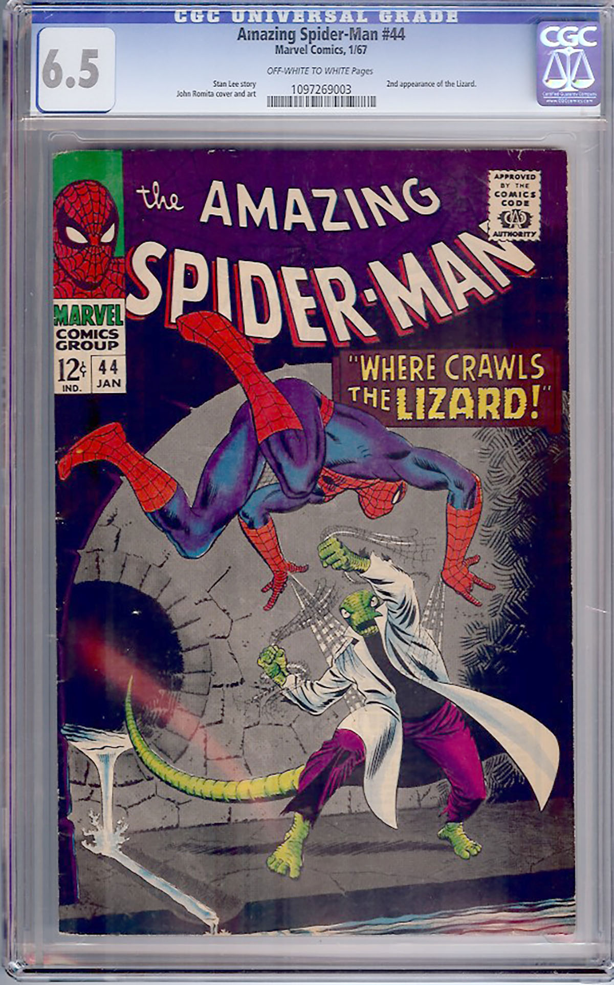 Amazing Spider-Man #44 CGC 6.5 ow/w