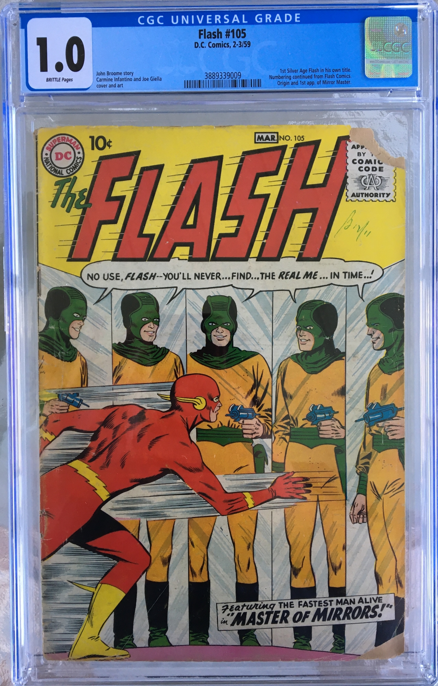 Flash #105 CGC 1.0 b