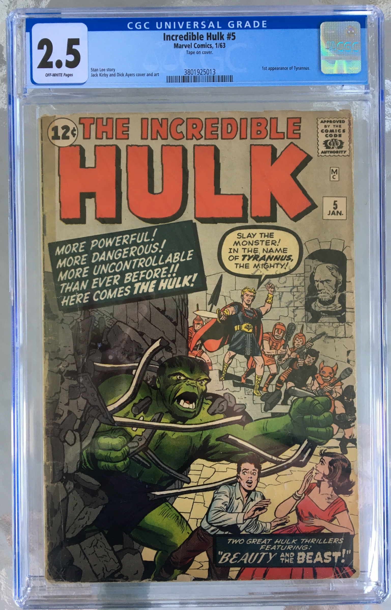 Incredible Hulk #5 CGC 2.5 ow