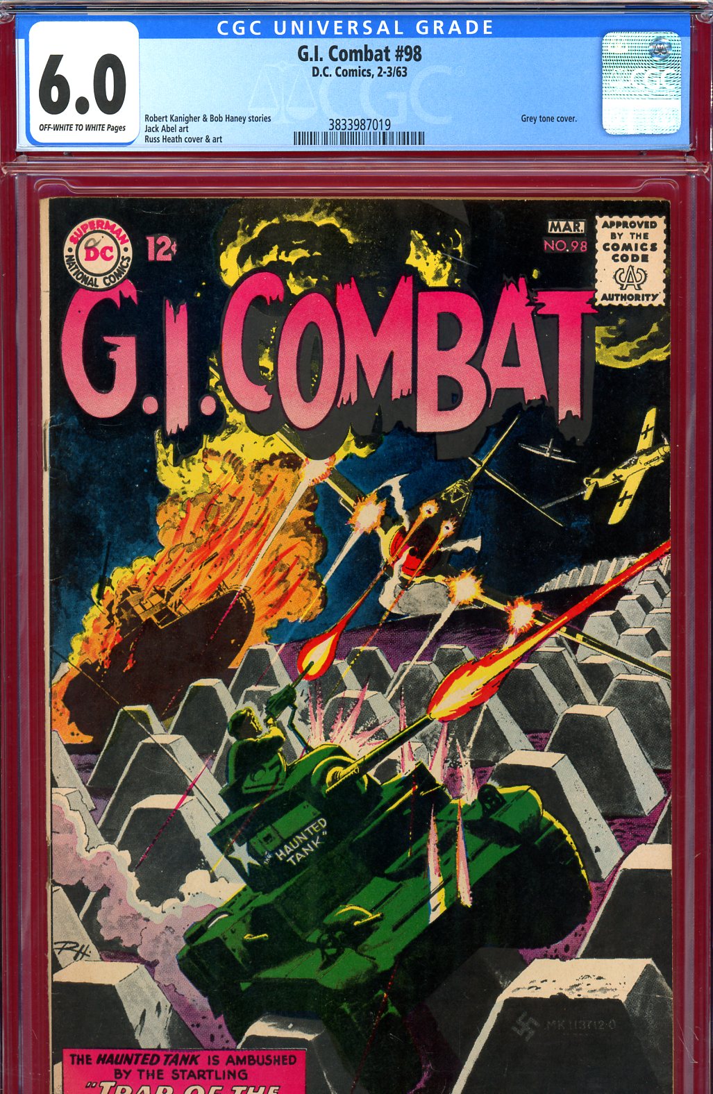 G.I. Combat #98 CGC 6.0 ow/w