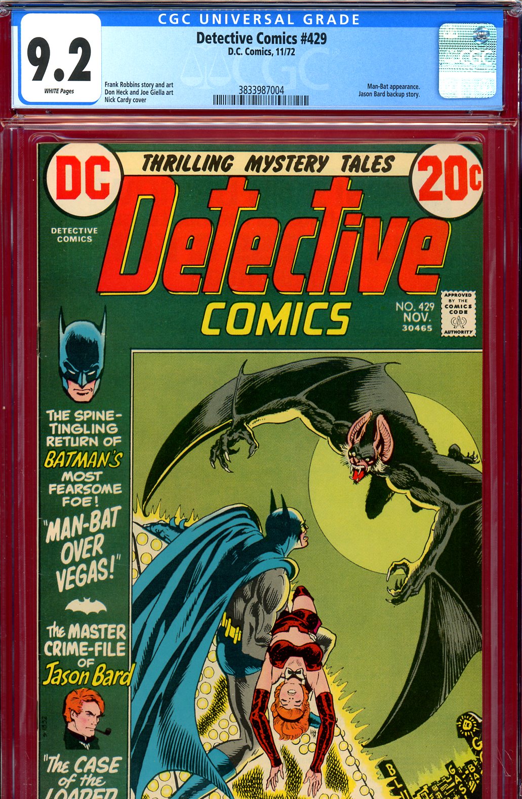 Detective Comics #429 CGC 9.2 w