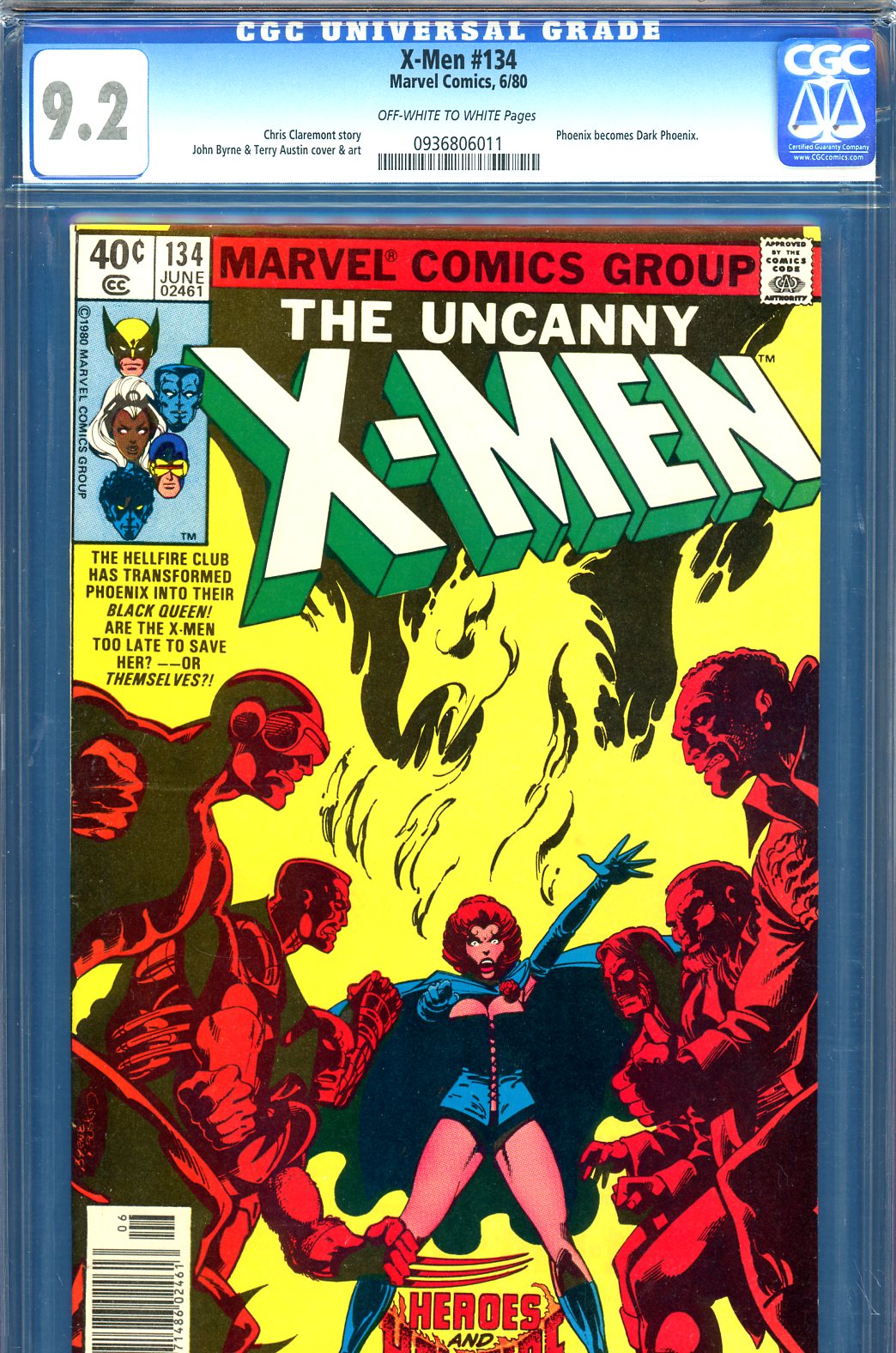 X-Men #134 CGC 9.2 ow/w