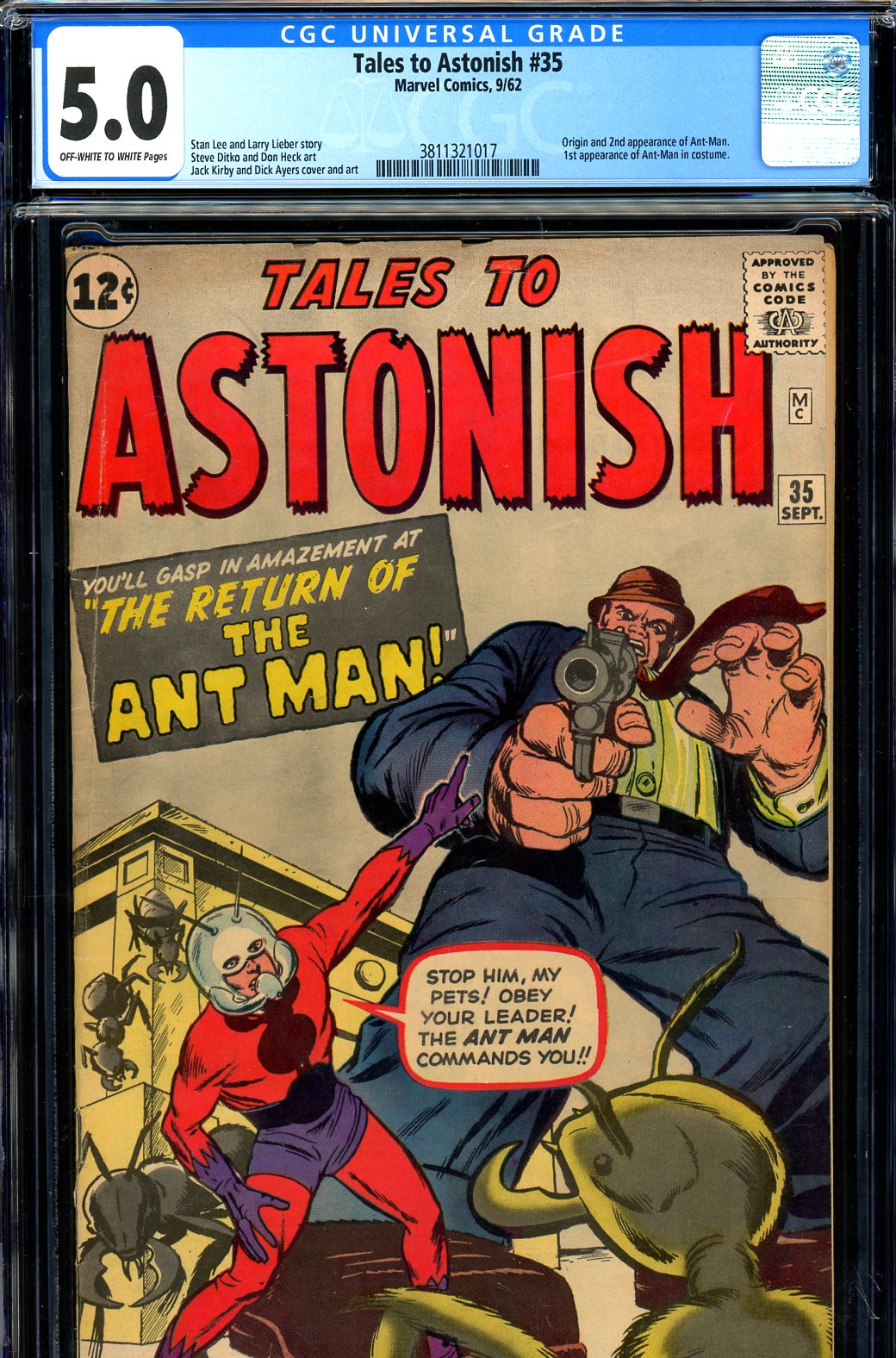 Tales to Astonish #35 CGC 5.0 ow/w