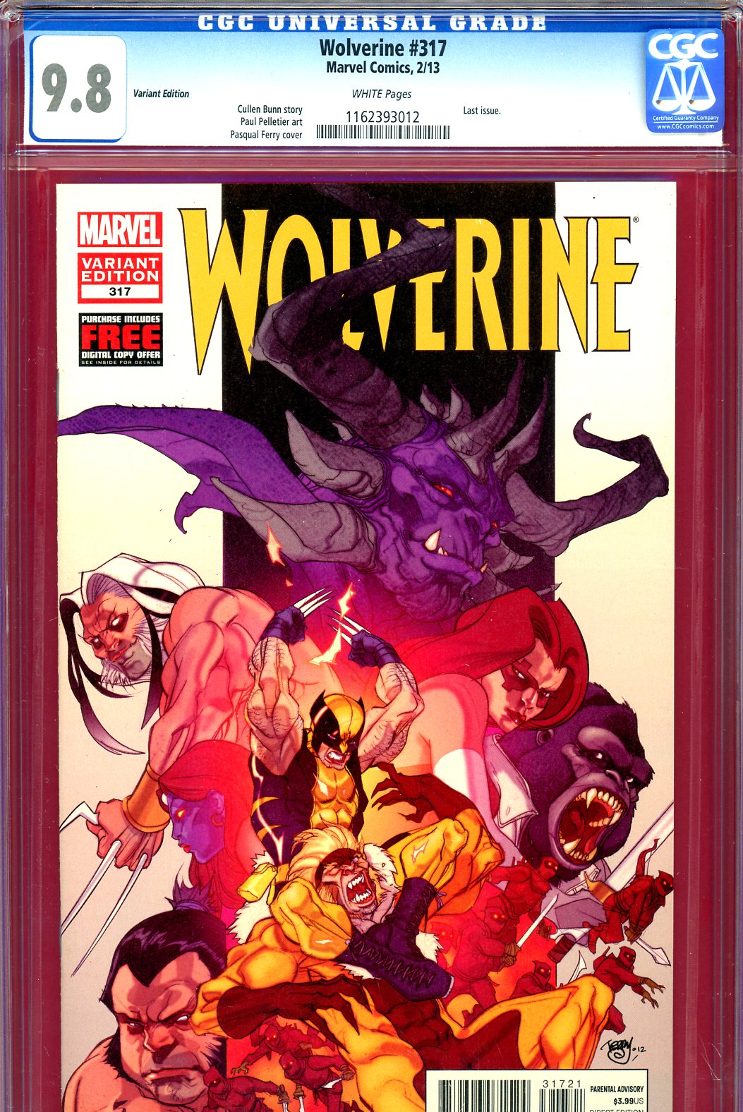 Wolverine #317 CGC 9.8 w Variant Edition