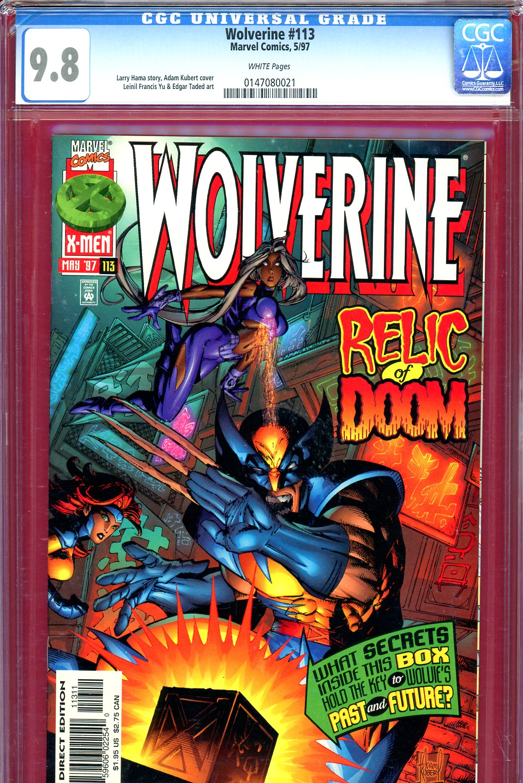 Wolverine #113 CGC 9.8 w