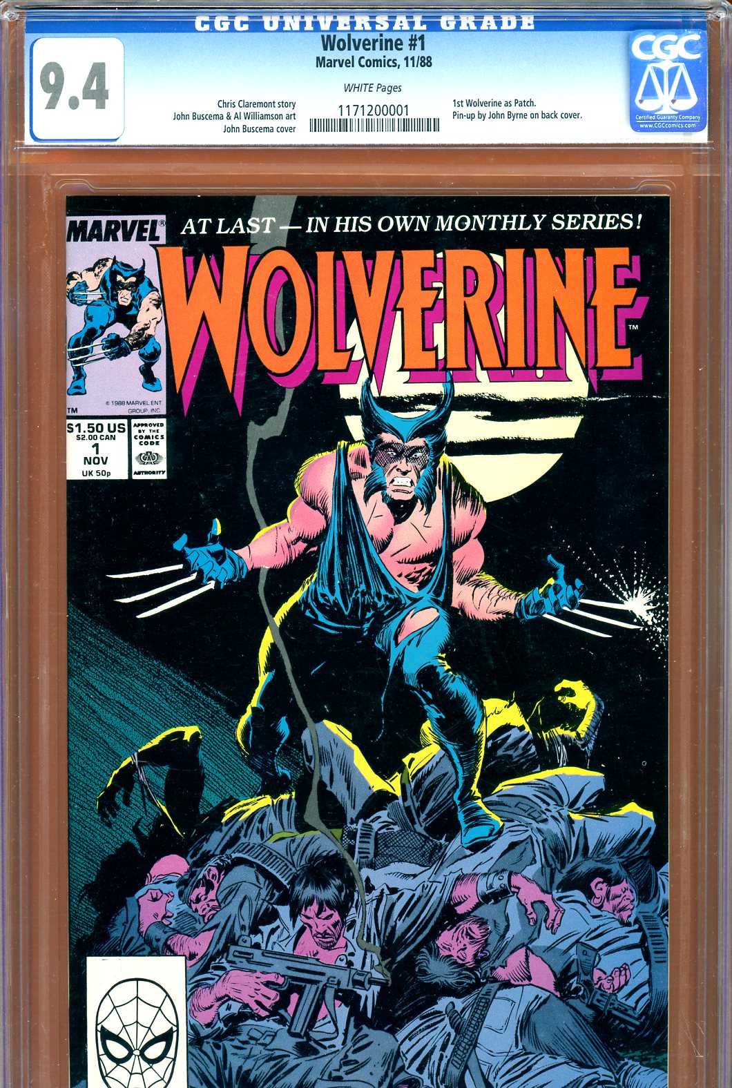Wolverine #1 CGC 9.4 w
