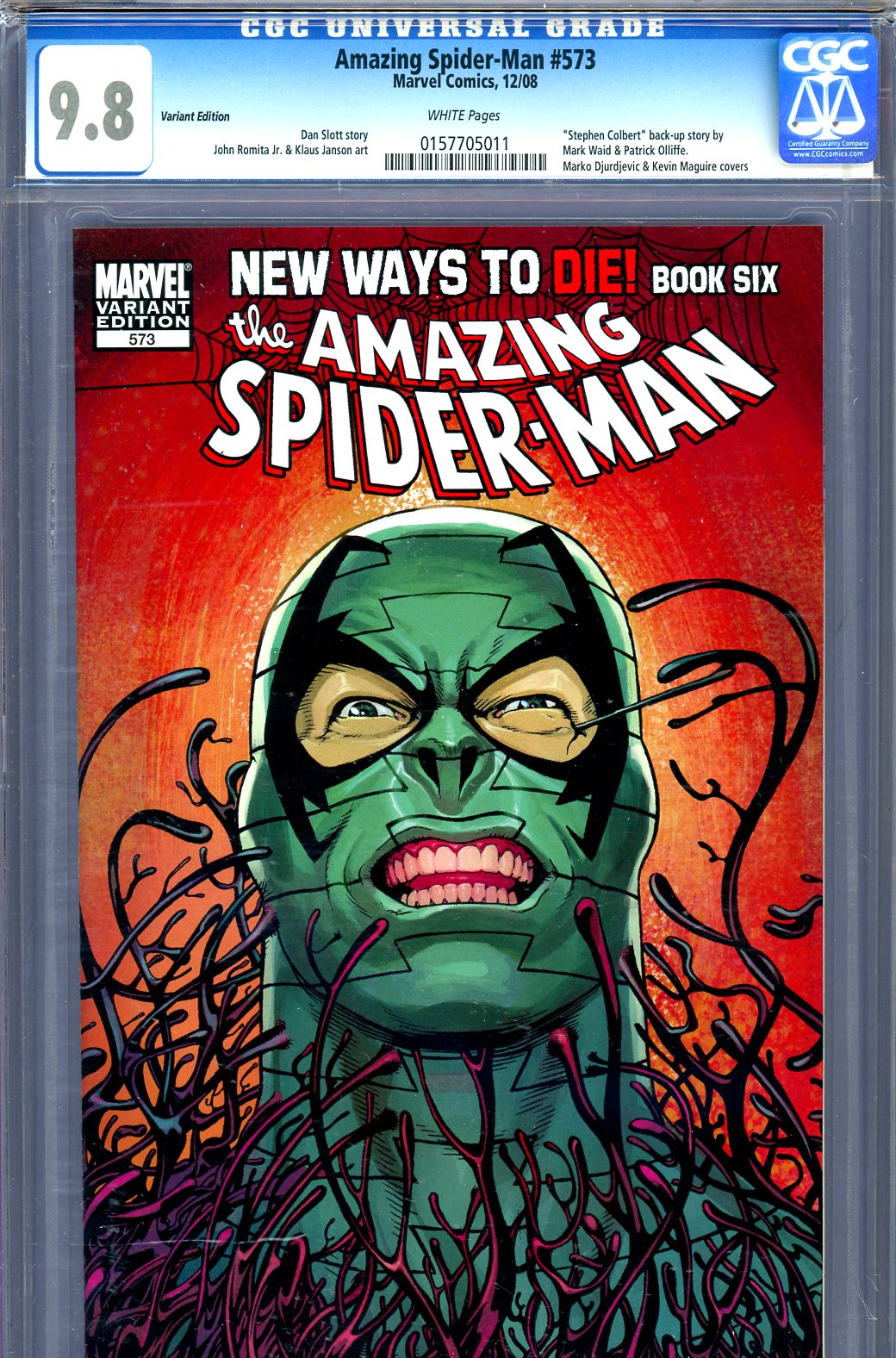Amazing Spider-Man #573 CGC 9.8 w Variant Edition
