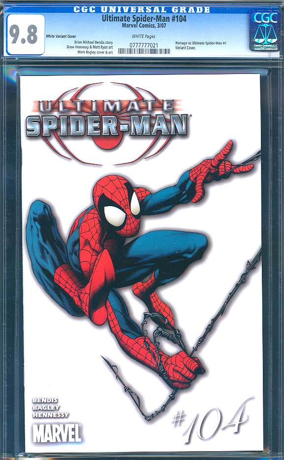 Ultimate Spider-Man #104 CGC 9.8 w Variant Cover