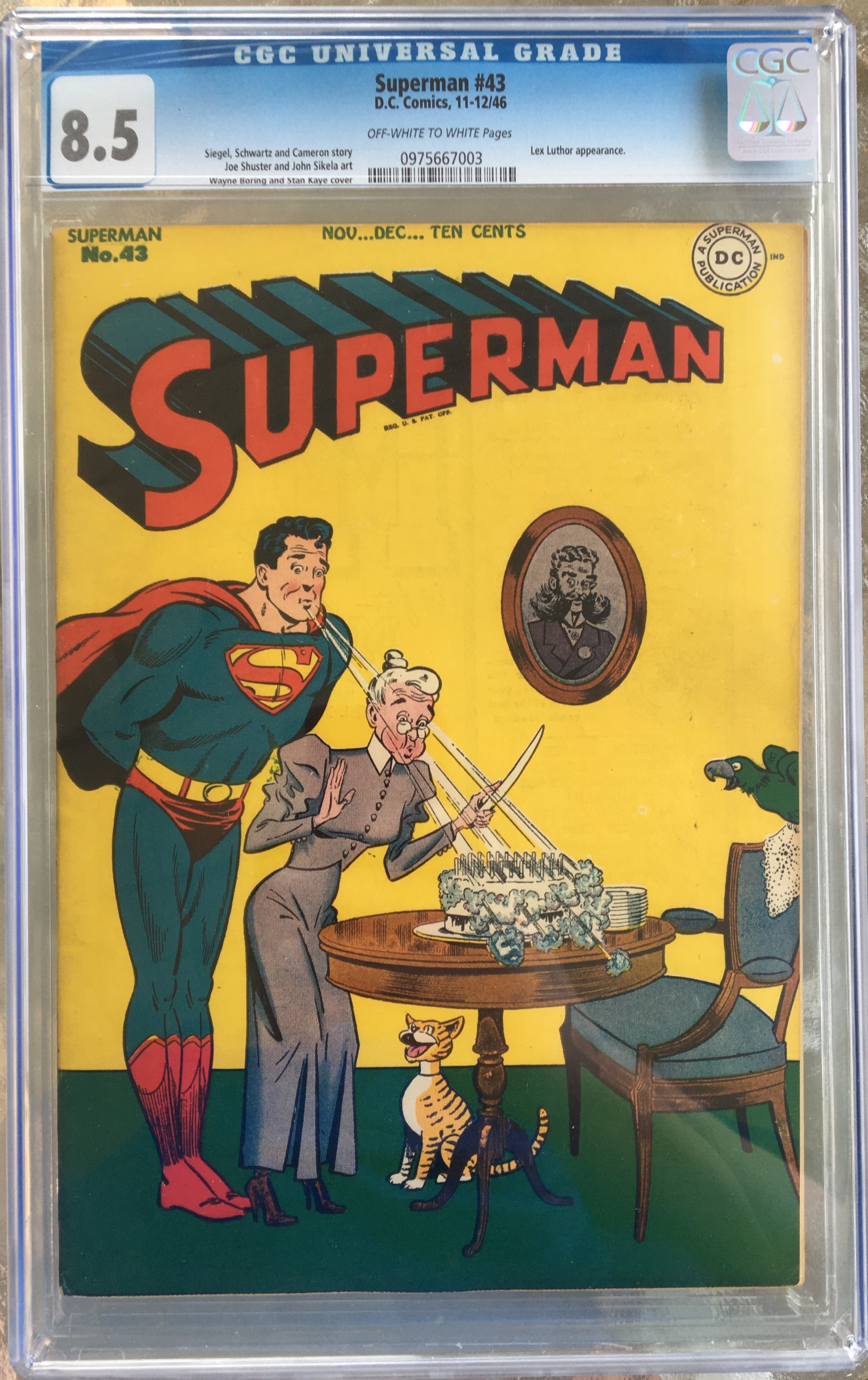 Superman #43 CGC 8.5 ow/w