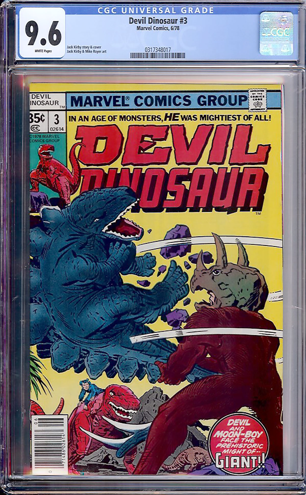 Devil Dinosaur #3 CGC 9.6 w