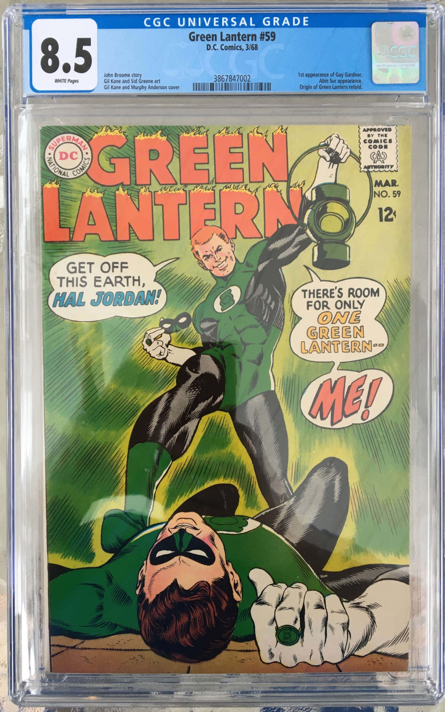 Green Lantern #59 CGC 8.5 w