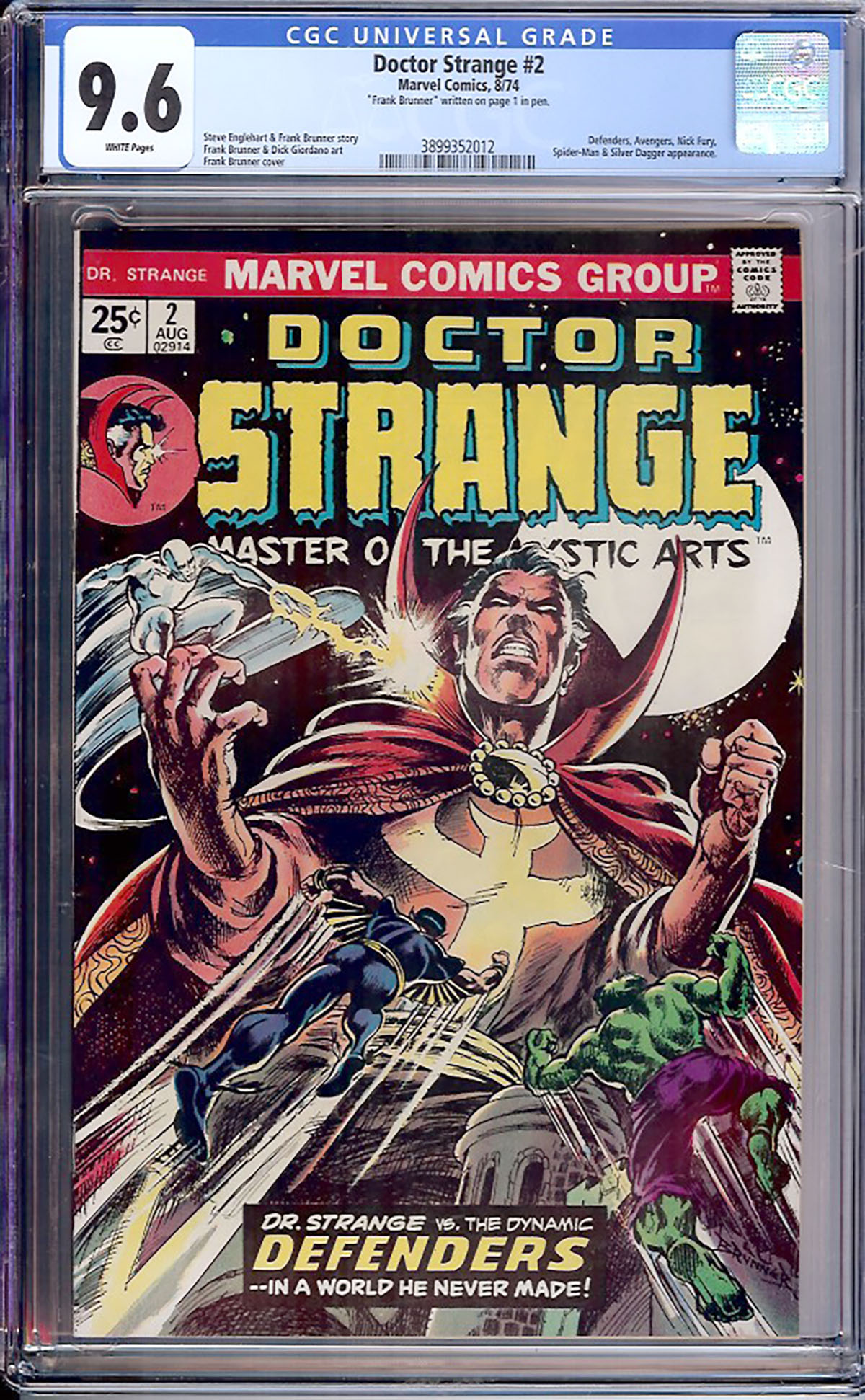 Doctor Strange #2 CGC 9.6 w