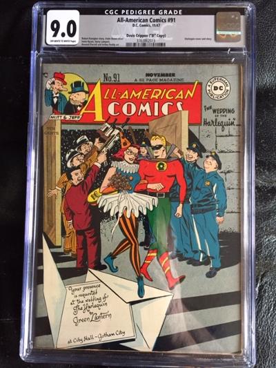 All-American Comics #91 CGC 9.0 ow/w Davis Crippen ("D" Copy)