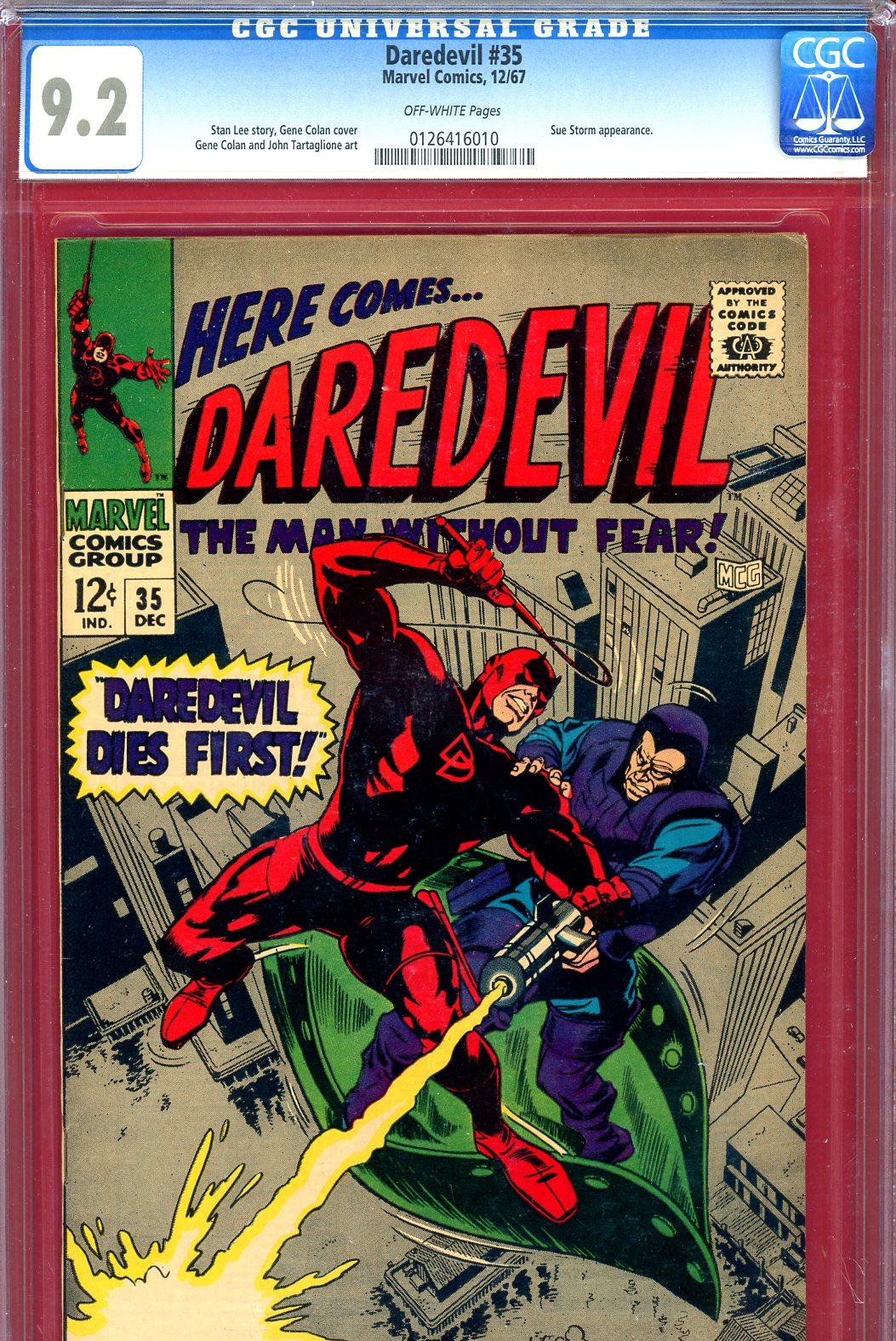 Daredevil #35 CGC 9.2 ow