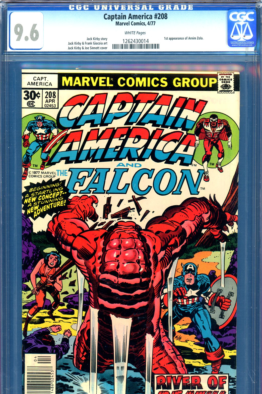 Captain America #208 CGC 9.6 w