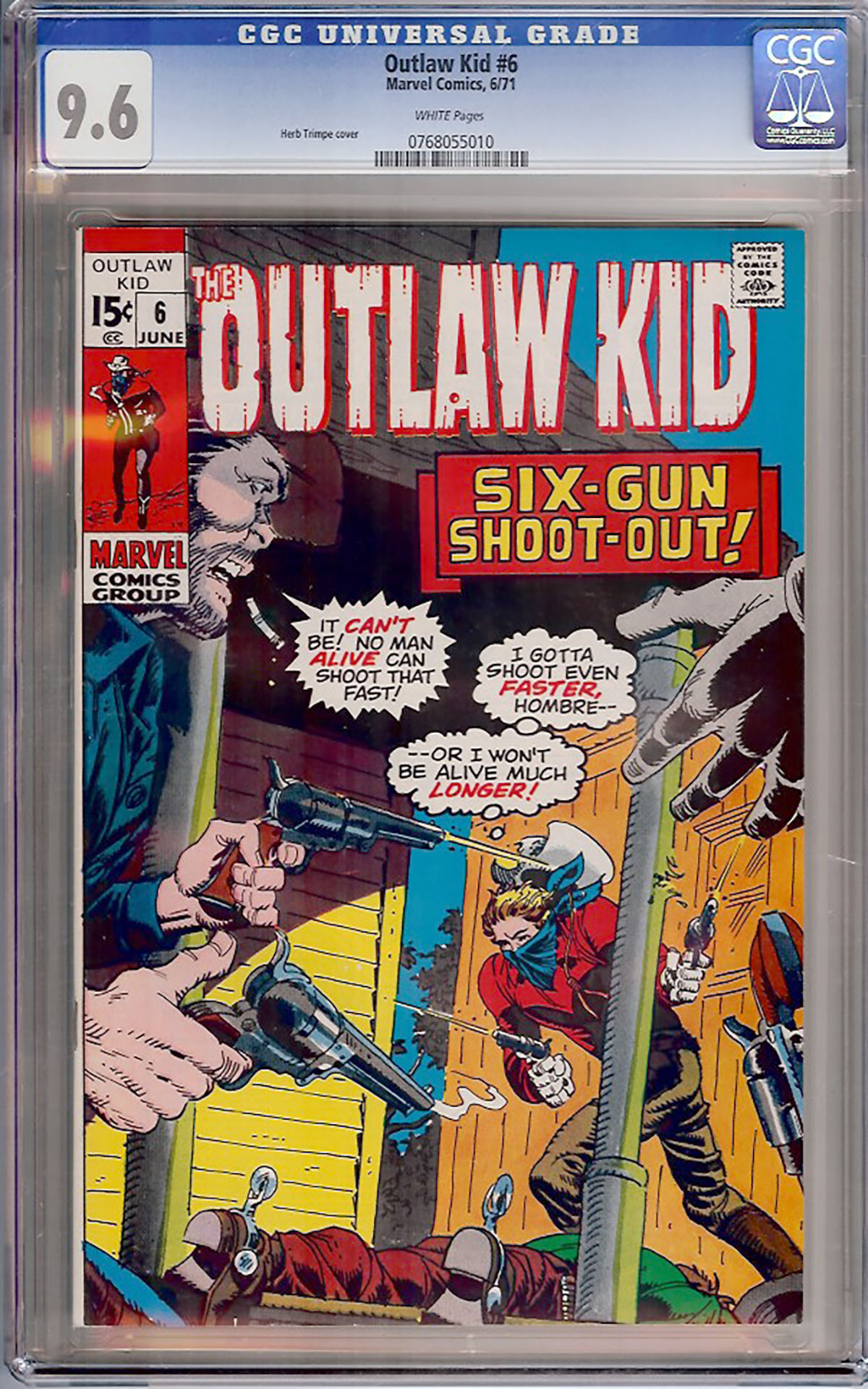 Outlaw Kid #6 CGC 9.6 w