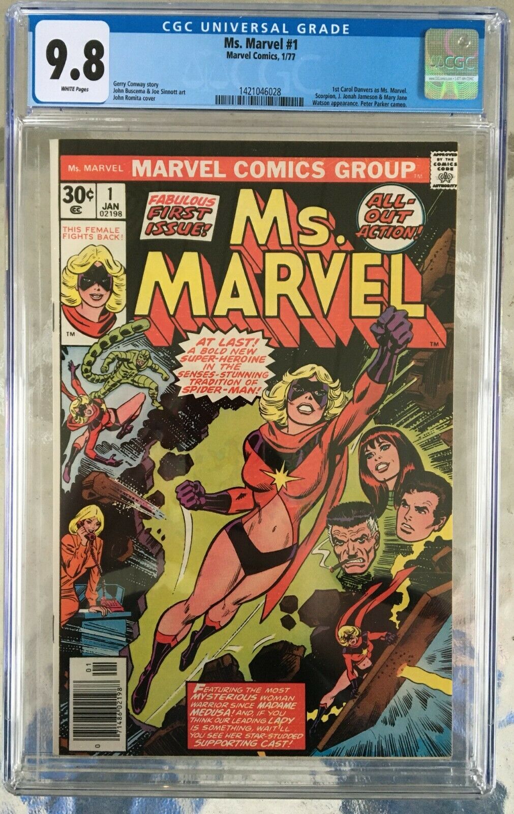 Ms. Marvel #1 CGC 9.4 w