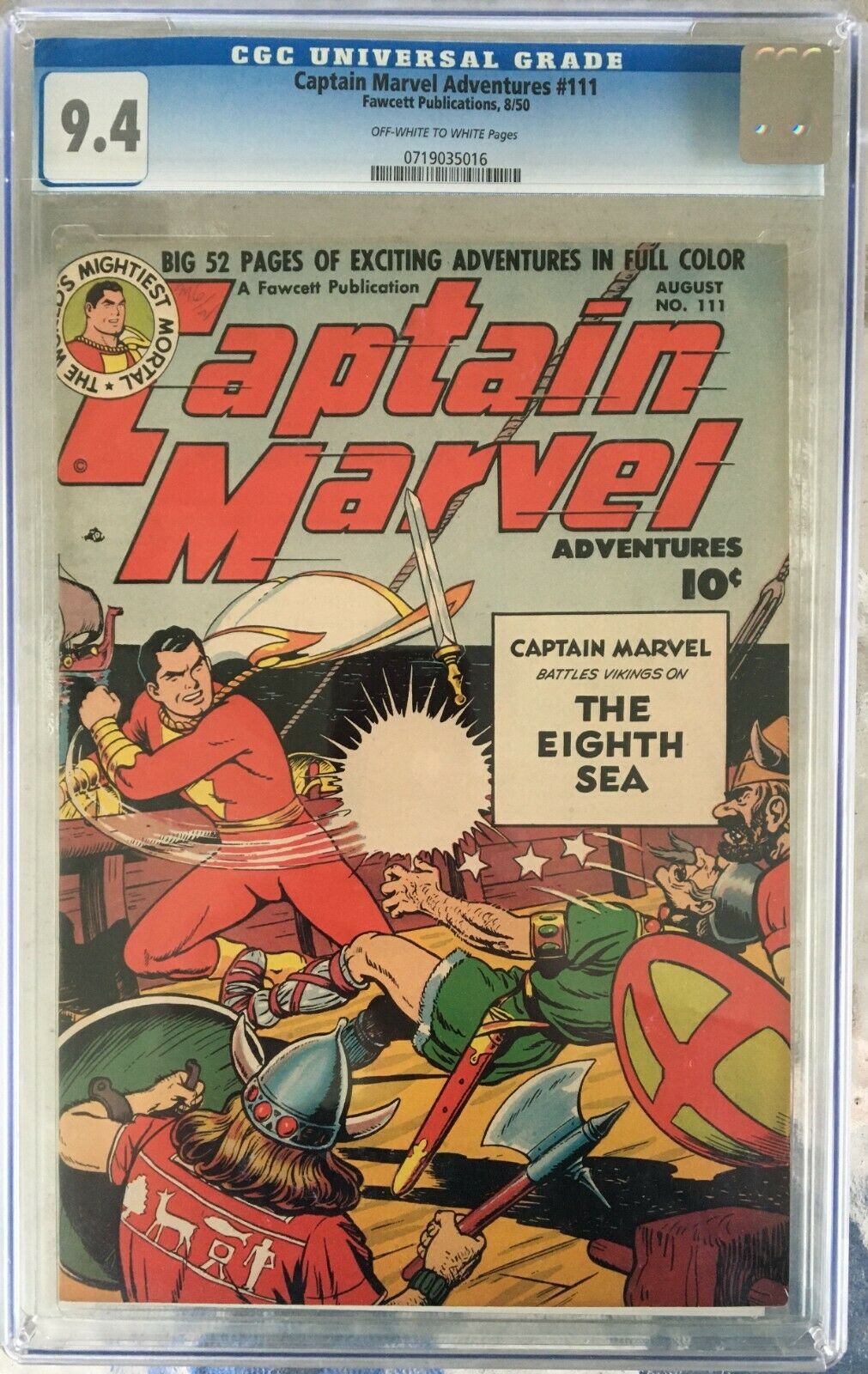 Captain Marvel Adventures #111 CGC 9.4 ow/w