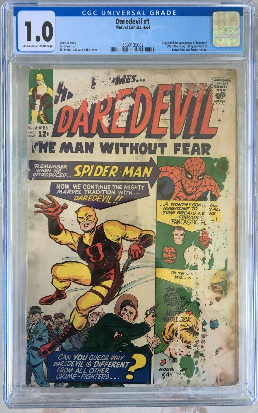 Daredevil #1 CGC 1.0 cr/ow