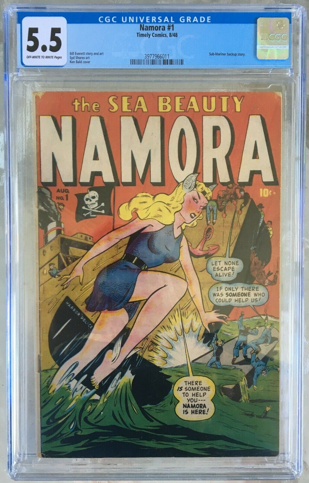 Namora #1 CGC 5.5 ow/w