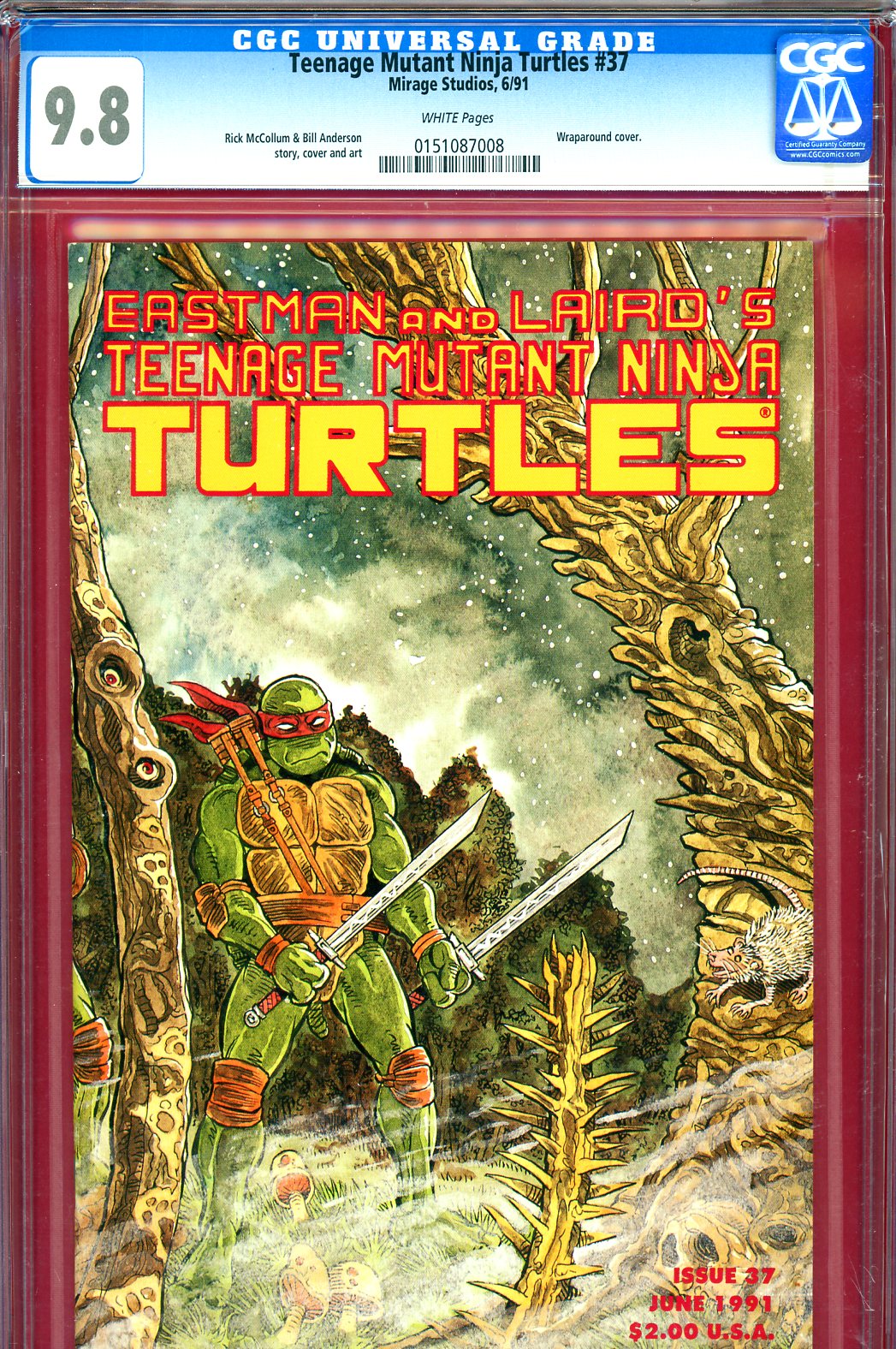 Teenage Mutant Ninja Turtles #37 CGC 9.8 w