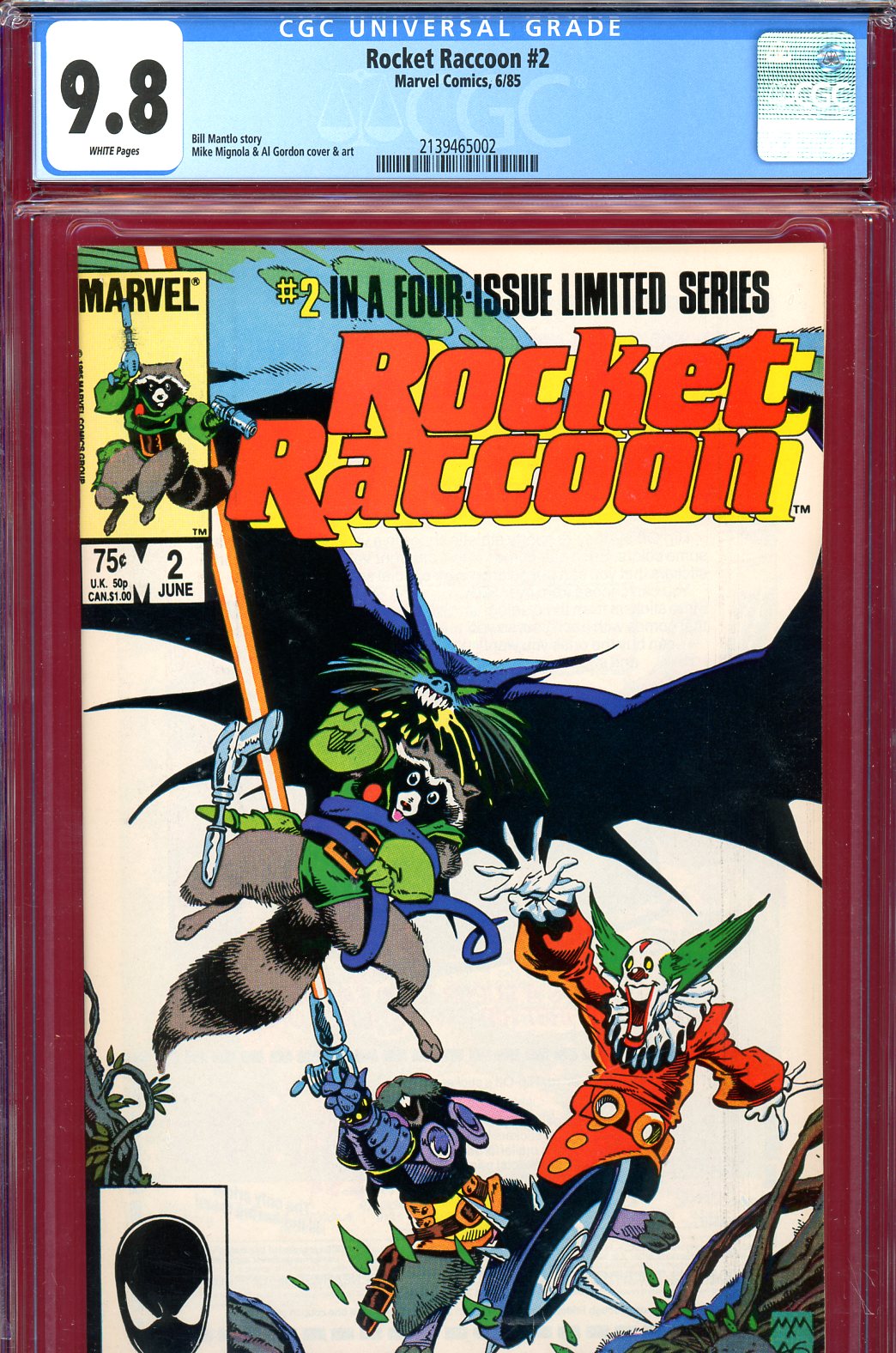 Rocket Racoon #2 CGC 9.8 w