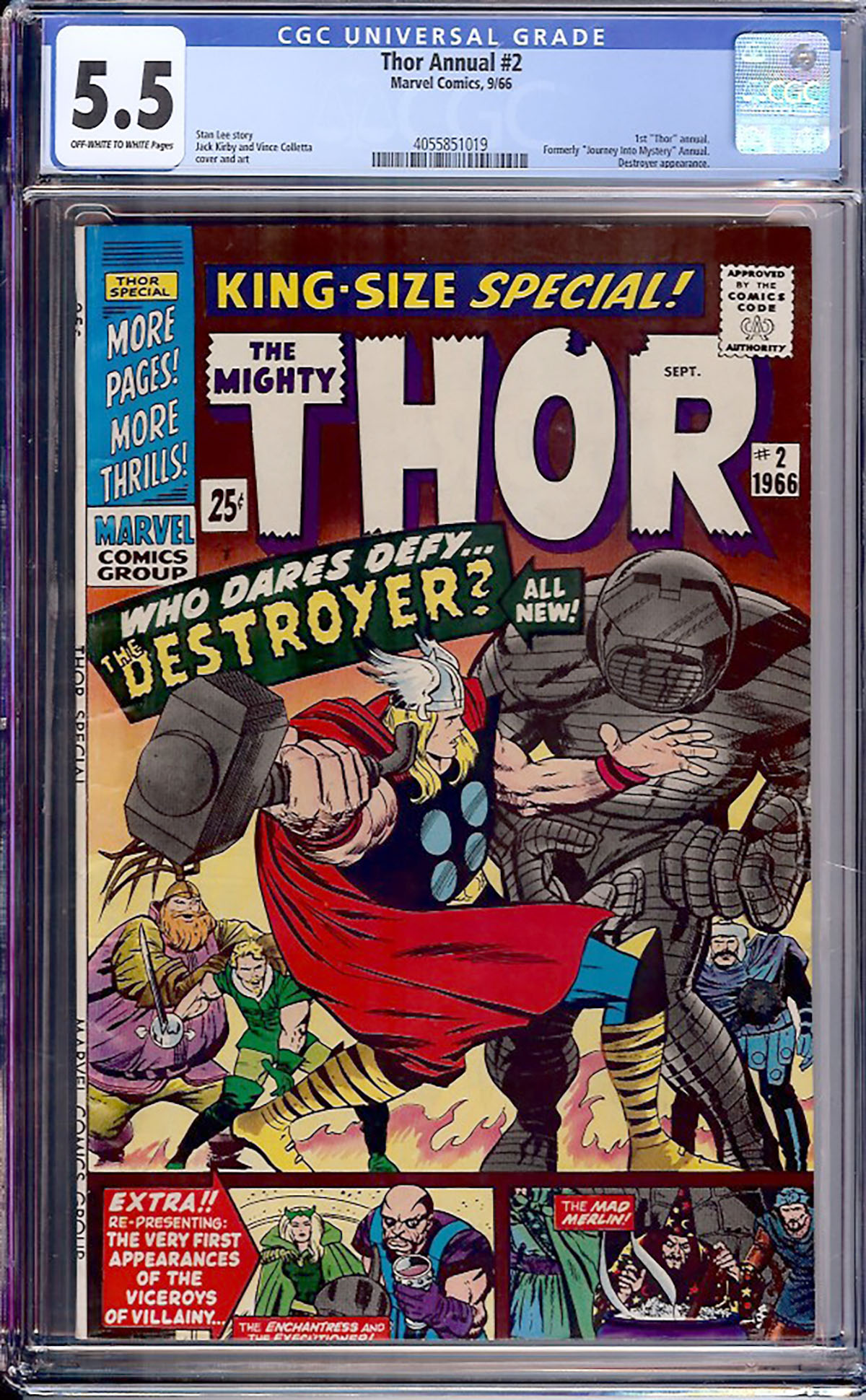 Thor Annual #2 CGC 5.5 ow/w