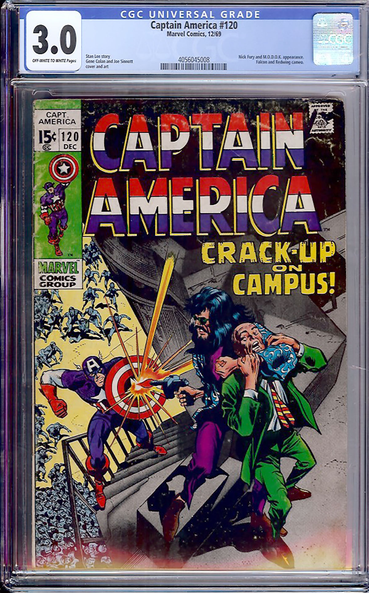 Captain America #120 CGC 3.0 ow/w