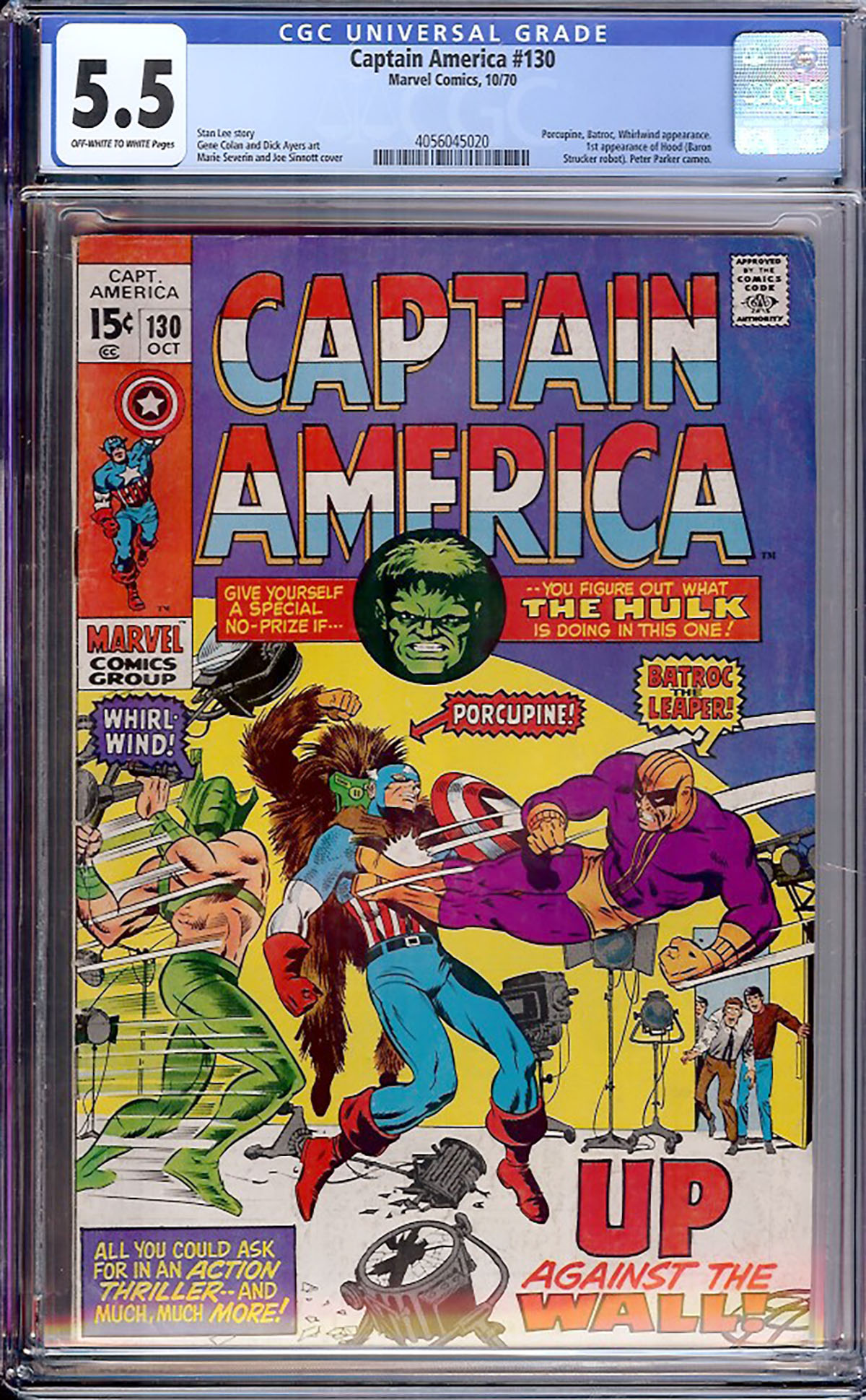Captain America #130 CGC 5.5 ow/w
