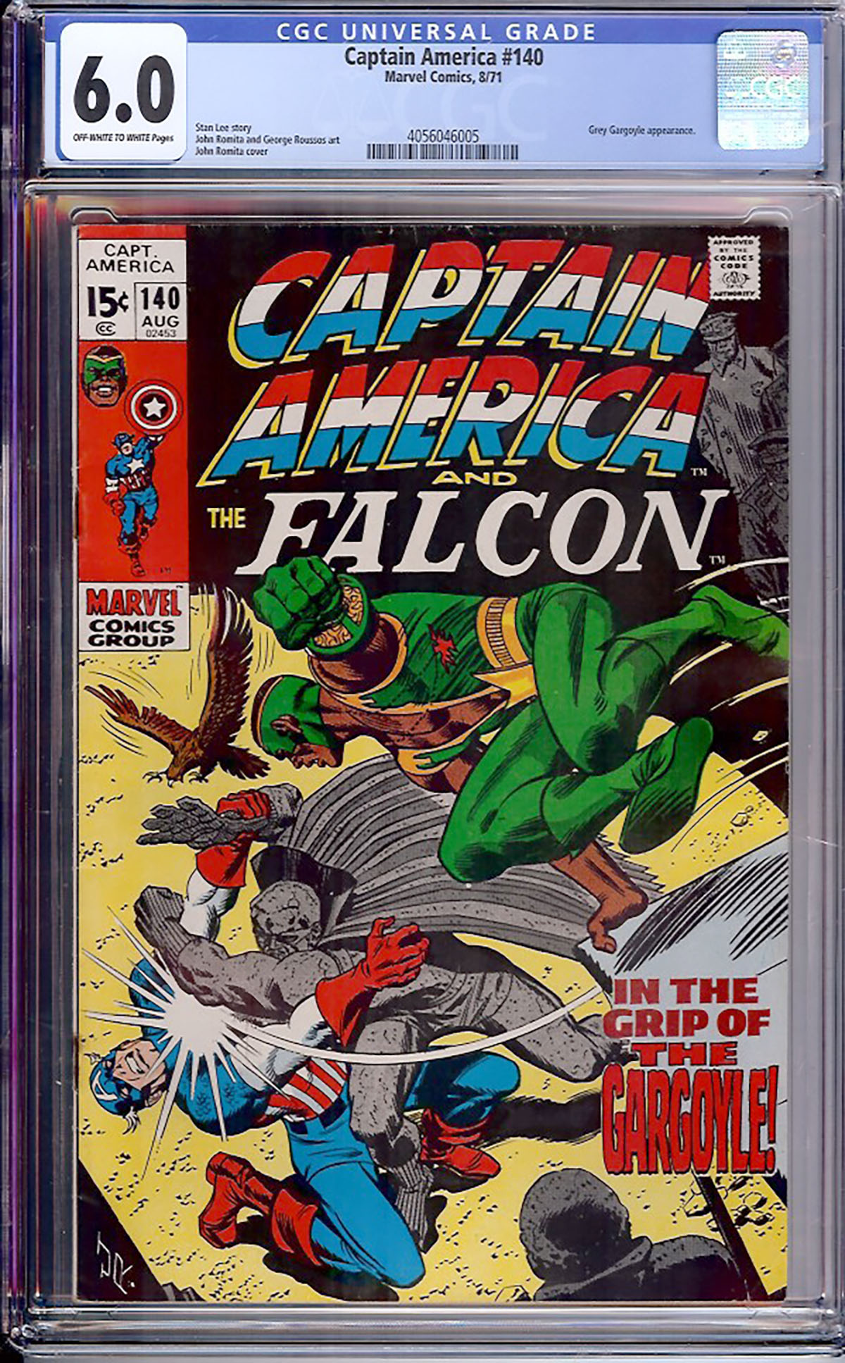 Captain America #140 CGC 6.0 ow/w
