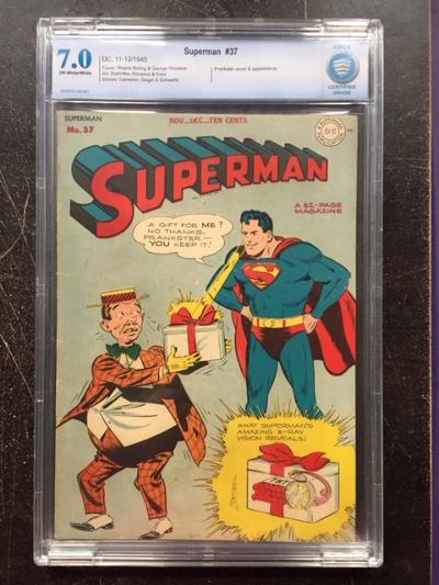 Superman #37 CBCS 7.0 ow/w