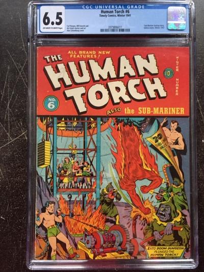 Human Torch #6 CGC 6.5 ow/w