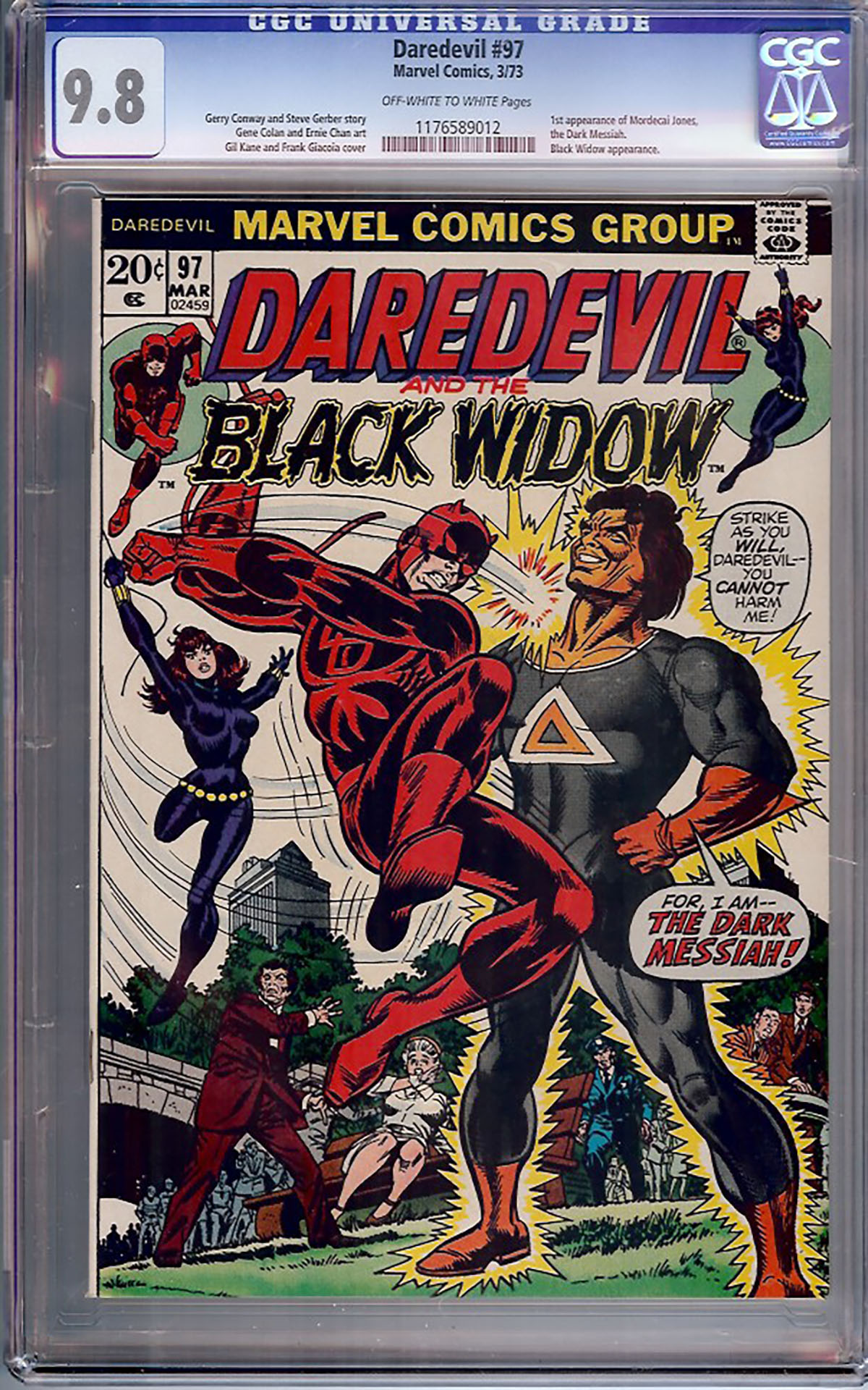 Daredevil #97 CGC 9.8 ow/w