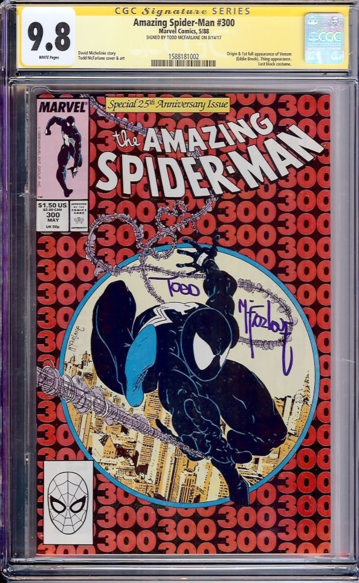 Amazing Spider-Man #300 CGC 9.8 w CGC Signature SERIES