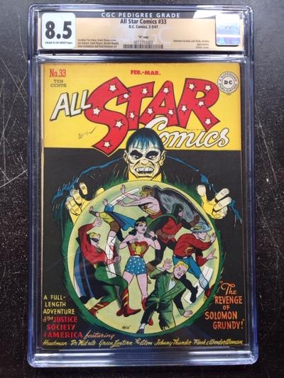 All Star Comics #33 CGC 8.5 cr/ow Davis Crippen ("D" Copy)