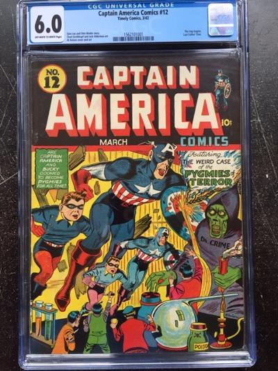 Captain America Comics #12 CGC 6.0 ow/w
