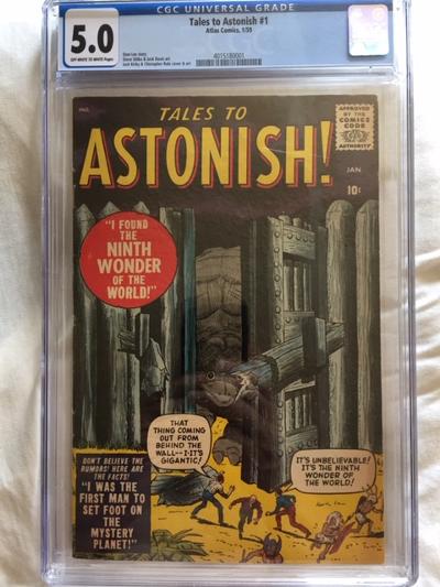 Tales to Astonish #1 CGC 5.0 ow/w