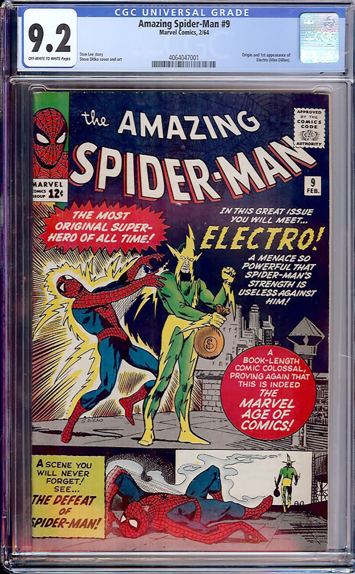 Amazing Spider-Man #9 CGC 9.2 ow/w